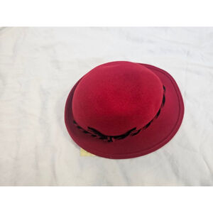 Vintage Red Doeskin Hat